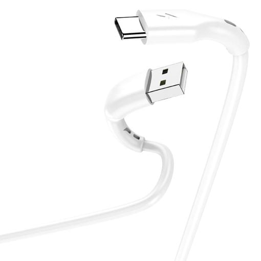 Εικόνα της Καλώδιο Lamtech USB-C to USB-A 2m White LAM446841