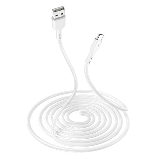 Εικόνα της Καλώδιο Lamtech USB-C to USB-A 2m White LAM446841