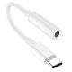 Εικόνα της Adapter Lamtech USB-C Male to 3.5mm Female White LAM023831