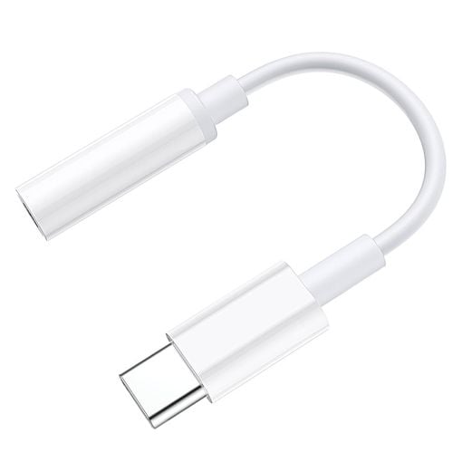 Εικόνα της Adapter Lamtech USB-C Male to 3.5mm Female White LAM023831