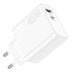 Εικόνα της Φορτιστής Lamtech USB-A QC3.0 & USB-C PD 45W White LAM023541