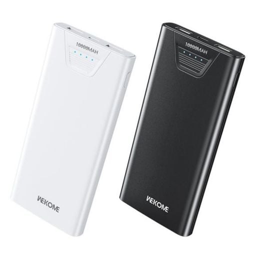 Εικόνα της Power Bank WK 10000mAh Dual USB-A QC2 12W White WP-101