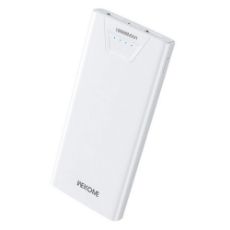 Εικόνα της Power Bank WK 10000mAh Dual USB-A QC2 12W White WP-101
