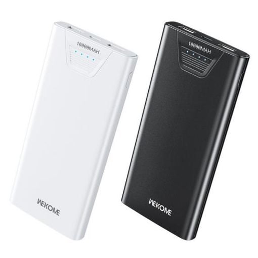 Εικόνα της Power Bank WK 10000mAh Dual USB-A QC2 12W Black WP-101