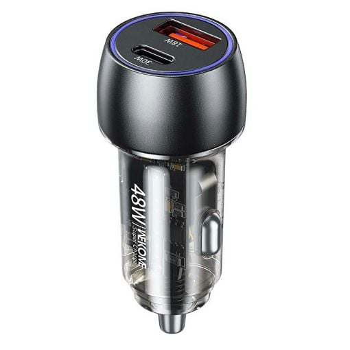 Εικόνα της Φορτιστής Αυτοκινήτου WK USB-A/USB-C PD/QC 48W Black WP-C53