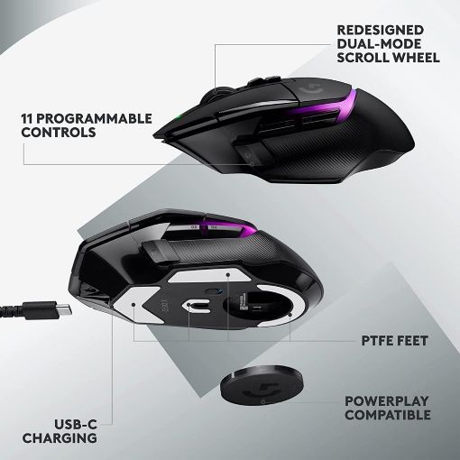 Εικόνα της Ποντίκι Logitech G502 X Plus LightSpeed Wireless Black 910-006163