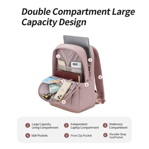 Εικόνα της Τσάντα Laptop 15.6" Arctic Hunter Chantria CB00638 Backpack 20.2L Purple