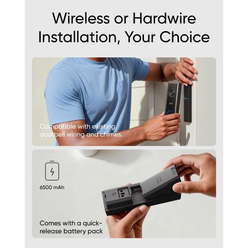 Εικόνα της Anker Eufy Battery Doorbell C31 Dual Wireless 2K Black T8223311