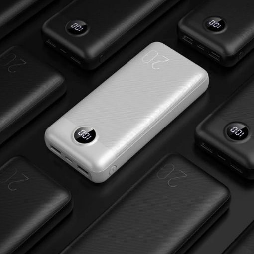 Εικόνα της Power Bank Veger L20S 20000mAh Dual USB-A 20W White W2039PD