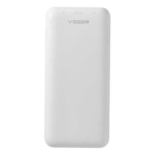 Εικόνα της Power Bank Veger L20S 20000mAh Dual USB-A 20W White W2039PD