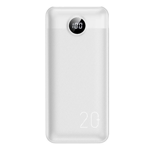 Εικόνα της Power Bank Veger L20S 20000mAh Dual USB-A 20W White W2039PD
