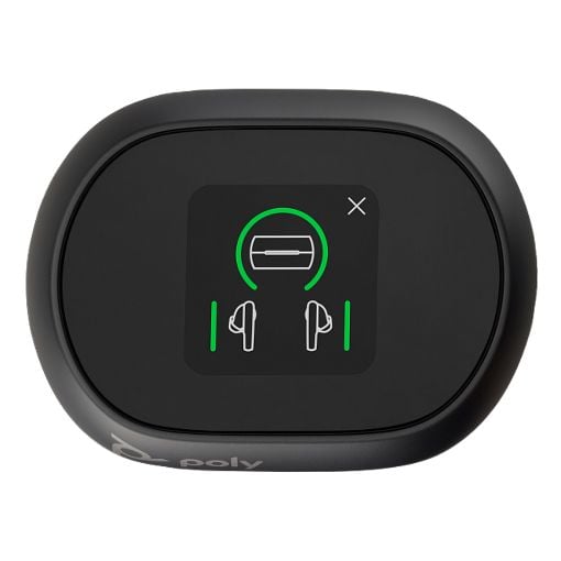 Εικόνα της Earbuds Poly Voyager Free 60+ UC + BT700 USB-C Adapter + Touchscreen Charge Case Carbon Black 7Y8G4AA