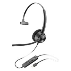 Εικόνα της Headset Poly EncorePro 310 TAA USB-C Monaural Black 760Q8AA