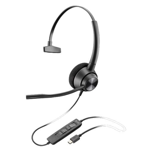 Εικόνα της Headset Poly EncorePro 310 TAA USB-C Monaural Black 760Q8AA