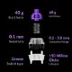 Εικόνα της Πληκτρολόγιο Keychron K8 HE 80% Wireless Magnetic Hot-Swappable RGB Magnetic Nebula Switches (US) Black K8H-J1