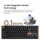 Εικόνα της Πληκτρολόγιο Keychron K8 HE 80% Wireless RGB Hot-Swappable Magnetic Nebula Switches (US) Special Edition Black K8H-F1