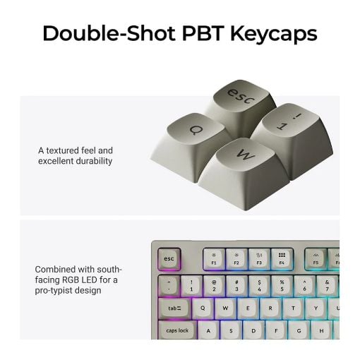 Εικόνα της Πληκτρολόγιο Keychron C2 Pro 8K QMK Full Hot-Swappable RGB Super Red Switches (US) Retro C2PX-M1