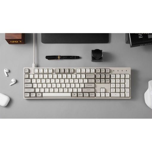 Εικόνα της Πληκτρολόγιο Keychron C2 Pro 8K QMK Full Hot-Swappable RGB Super Brown Switches (US) Retro C2PX-M3