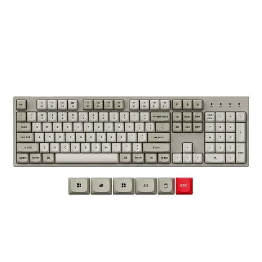 Εικόνα της Πληκτρολόγιο Keychron C2 Pro 8K QMK Full Hot-Swappable RGB Super Brown Switches (US) Retro C2PX-M3