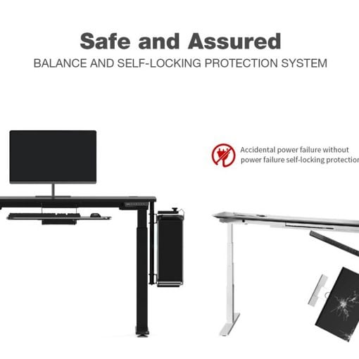 Εικόνα της Eureka Ergonomic Γραφείο 120 x 60 x 75-122 cm με Μεταλλικά Πόδια & Ρυθμιζόμενο Ύψος ERK-EHD-4801-B-V1