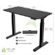 Εικόνα της Eureka Ergonomic Γραφείο 120 x 60 x 75-122 cm με Μεταλλικά Πόδια & Ρυθμιζόμενο Ύψος ERK-EHD-4801-B-V1