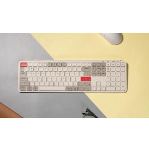 Εικόνα της Πληκτρολόγιο Keychron B6 Pro ZMK Full Ultraslim Wireless (US) Retro Red B6P-K13