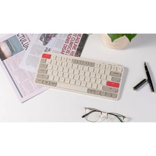Εικόνα της Πληκτρολόγιο Keychron B1 Pro ZMK 75% Ultraslim Wireless (US) Retro Red B1P-K13