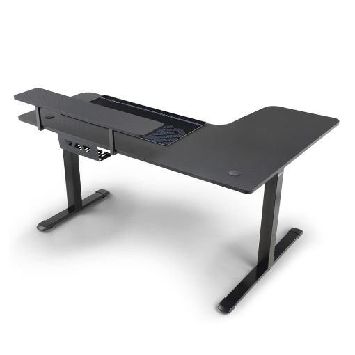 Εικόνα της Gaming Desk Eureka Ergonomic L60L 60" Carbon Coating Black ERK-L60L-B-PRO-V1-EU