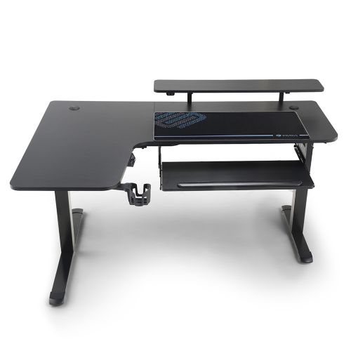 Εικόνα της Gaming Desk Eureka Ergonomic L60L 60" Carbon Coating Black ERK-L60L-B-PRO-V1-EU