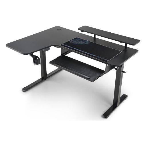 Εικόνα της Gaming Desk Eureka Ergonomic L60L 60" Carbon Coating Black ERK-L60L-B-PRO-V1-EU