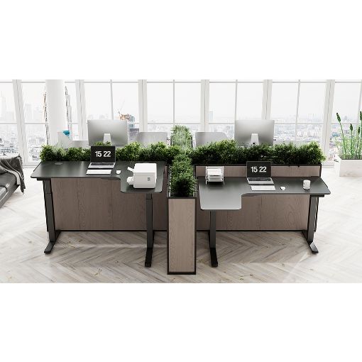 Εικόνα της Gaming Desk Eureka Ergonomic L60R 60" Carbon Coating Black ERK-EGD-L60R-B-US