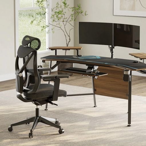 Εικόνα της Καρέκλα Γραφείου Eureka Ergonomic Black ERK-OC05-B