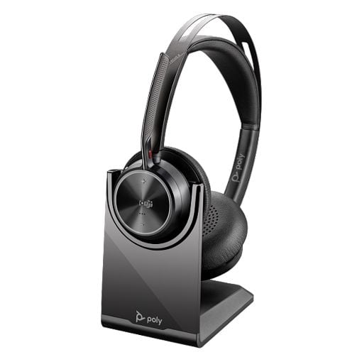 Εικόνα της Headset Poly Voyager Focus 2 Stereo Microsoft Teams USB-C + USB-C/A Adapter + Charging Stand 9T9J6AA#AC3