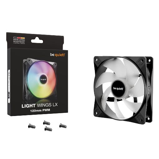 Εικόνα της Case Fan Be Quiet! Light Wings LX 120mm ARGB PWM Black BL120