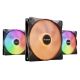 Εικόνα της Case Fan Be Quiet! Light Wings LX 140mm ARGB PWM (3-Pack) Black BL127