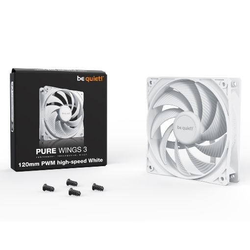 Εικόνα της Case Fan Be Quiet! Pure Wings 3 120mm PWM High-Speed White BL111