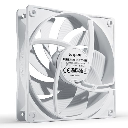 Εικόνα της Case Fan Be Quiet! Pure Wings 3 120mm PWM High-Speed White BL111