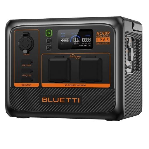 Εικόνα της Portable Power Station Bluetti Premium AC60P Expandable (504Wh) P-AC60P-EU-GY-BL-010