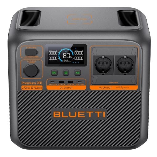 Εικόνα της Power Station Bluetti Premium 200 V2 (2073Wh) P-PR200V2-EU-GY-BL