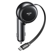 Εικόνα της Φορτιστής Αυτοκινήτου WK USB-C & Built-In USB-C Cable 60W Black WP-C50