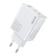 Εικόνα της Φορτιστής WK USB-A & 2x USB-C PD GaN 65W White WP-U66