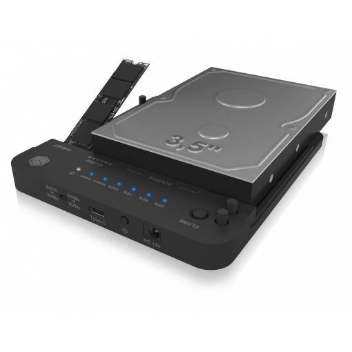 Εικόνα της RaidSonic Icy Box Θήκη Σκληρού Δίσκου  2.5"/ 3.5" SATA & M.2 NVMe USB-C 3.2 IB-2913MCL-C31