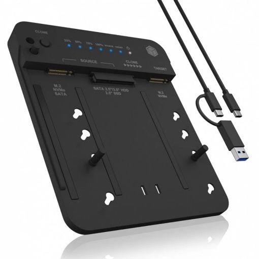 Εικόνα της RaidSonic Icy Box Θήκη Σκληρού Δίσκου  2.5"/ 3.5" SATA & M.2 NVMe USB-C 3.2 IB-2913MCL-C31
