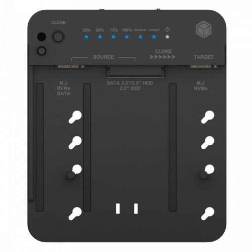 Εικόνα της RaidSonic Icy Box Θήκη Σκληρού Δίσκου  2.5"/ 3.5" SATA & M.2 NVMe USB-C 3.2 IB-2913MCL-C31