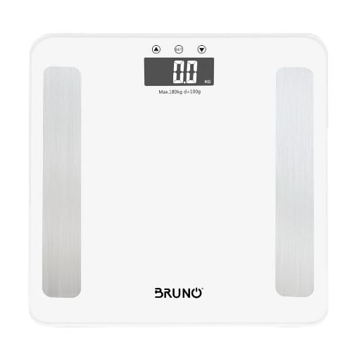Εικόνα της Ψηφιακή Ζυγαριά Μπάνιου Bruno 180kg White BRN-0057