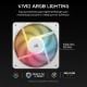 Εικόνα της Case Fan Corsair RS120-R 120mm ARGB PWM Reverse (3-Pack) White CO-9050197-WW