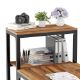 Εικόνα της Eureka Ergonomic Μεταλλικό Γραφείο 140 x 60 x 109.4 cm με Ράφια Αποθήκευσης ZX-SH140A-RW