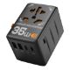 Εικόνα της Φορτιστής Tessan Universal Travel Adapter με 2x USB-A & 3x USB-C 35W Black TS-WTA02