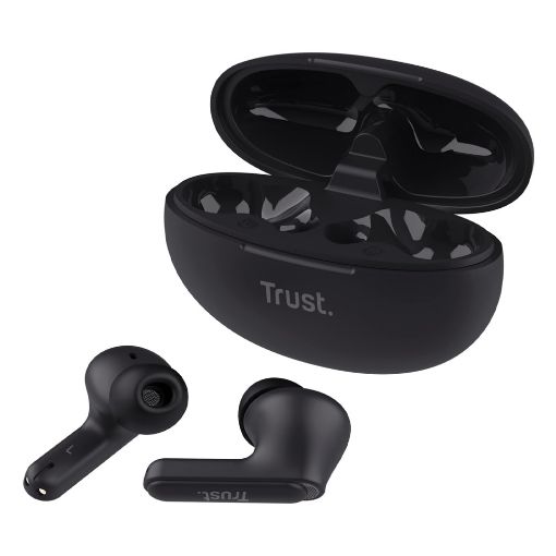 Εικόνα της True Wireless Earbuds Trust Yavi ENC Black 25296