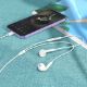 Εικόνα της Earphones Lamtech Lightning Wired with Mic White LAM111740